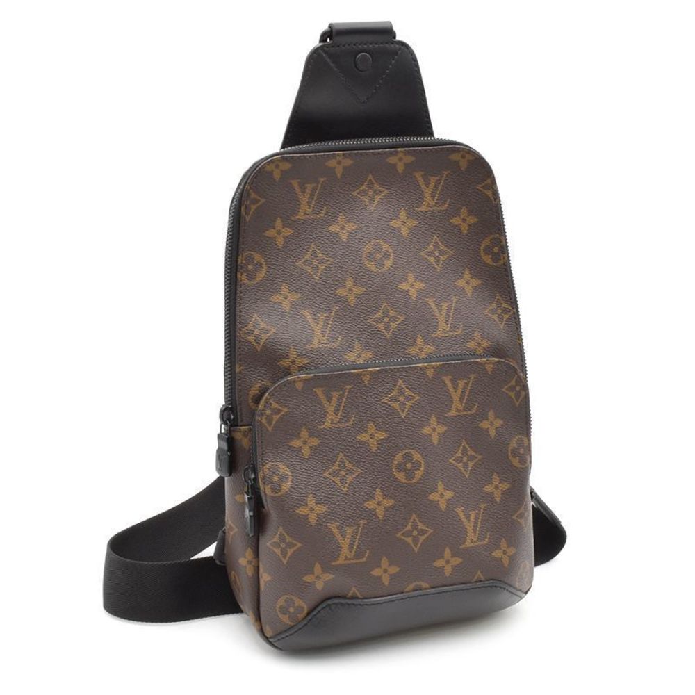 Louis Vuitton Avenue Sling Bag Macassar Crossbody Body Bag Brown